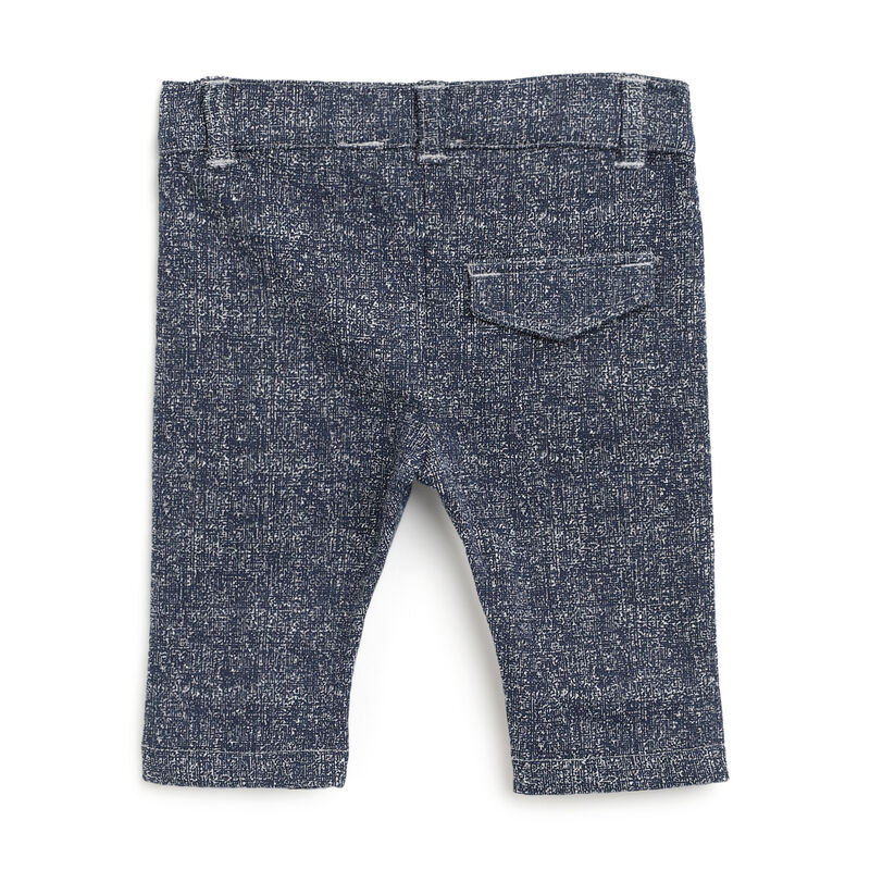 Boys Blue Solid Long Trousers image number 1